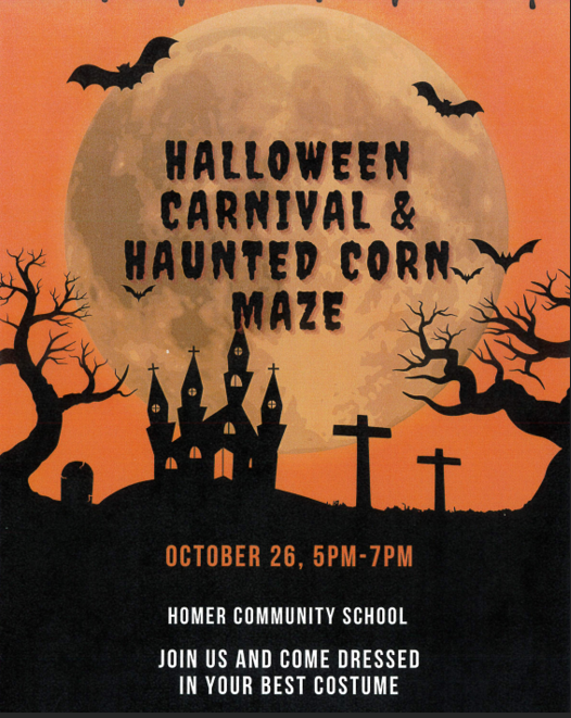 Homer Halloween Carnival and haunted Forest for K-5